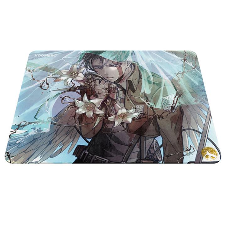 ماوس پد هومرو مدل A3378 طرح انیمه اتک آن تایتان لیوای Hoomero Attack On Titan Anime Levi A3378 Mousepad